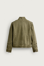 УКОРОЧЕННАЯ ДЖИНСОВАЯ КУРТКА С ПУГОВИЦАМИ — ZARA