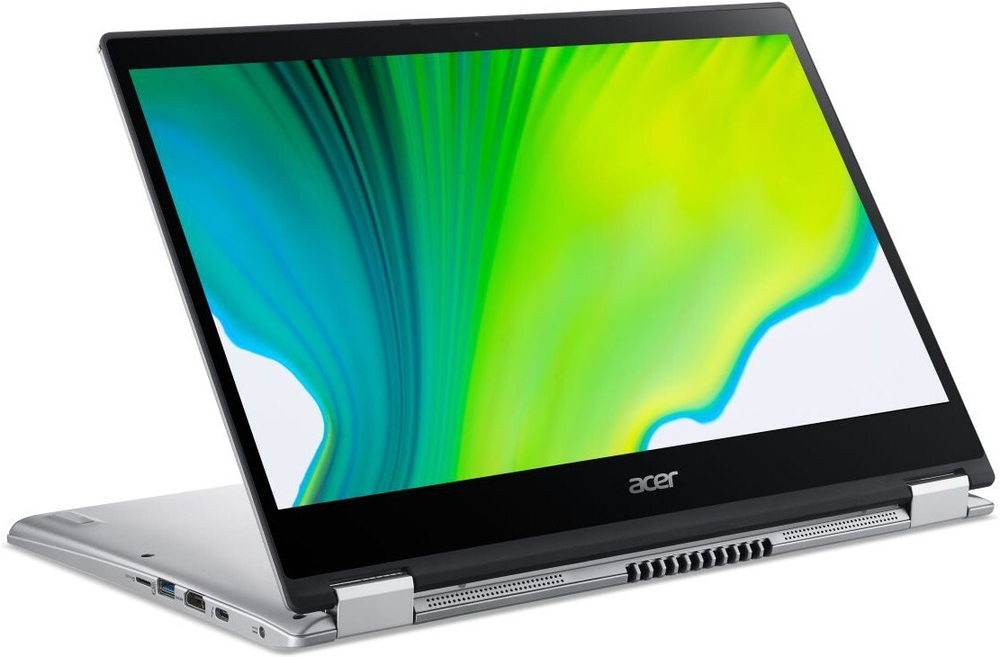 Ноутбук Acer Spin 3 SP314-54N-58C3 14;(1920x1080)IPS/ i5-1035G4(1.1ГГц)/ 8Гб/ 256Gb SSD/ UHD Graphics/ Win10 Pro/ Серебристый NX.HQ7ER.002