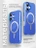 Чехол накладка iPhone 16 6.1" Gurdini Rome Series with Magsafe Blue