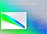Пропеллер полимер+карбон складной TF 16x8 T-Motor Wing (лопасти и кок + хаб)