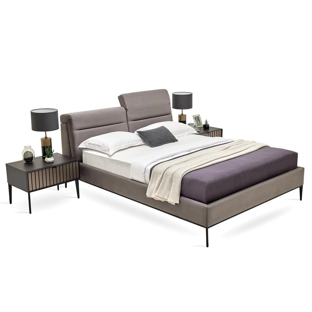 Кровать с изголовьем 160x200 ENZAHOME RIGA EH60821