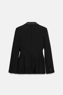 ZARA БЛЕЙЗЕР С ЛАЦКАНАМИ, ЧЕРНЫЙ