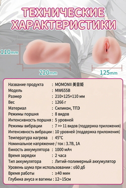 Мастурбатор BeYourLover MOMONII Mionhime (МОМОНИИ Мионхиме) с вибрацией