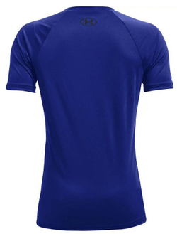 Футболка для мальчика теннисная Under Armour Tech Big Logo SS - royal/black
