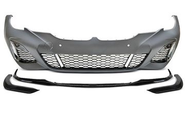 Бампер передний 340 PERFORMANCE STYLE PDC GLOSSY BLACK для BMW G20/G21 19-