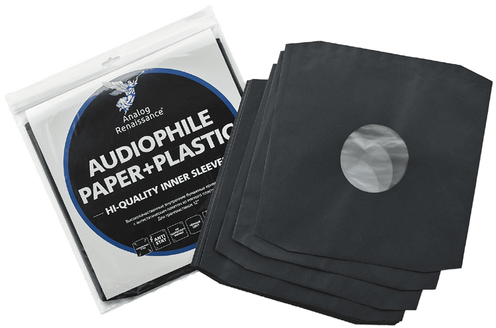 Внутренние бумажные конверты с антистатическим пакетом из мягкого пластика Audiophile Paper+Plastic 25шт