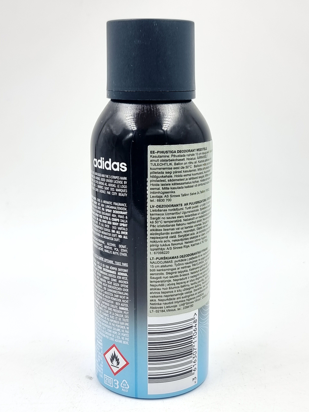 Дезодорант-спрей Adidas After Sport cool & aromatic для мужчин 48 часов, 150 мл