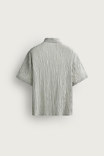 РУБАШКА RELAXED FIT С РЕЛЬЕФНЫМ ЭФФЕКТОМ — ZARA