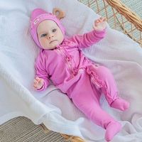 Слип на молнии с рюшей "Пион" 0-3 м