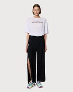 MM6 MAISON MARGIELA БРЮКИ ЖЕНСКИЕ ЧЕРНЫЕ С ЗАПАХОМ