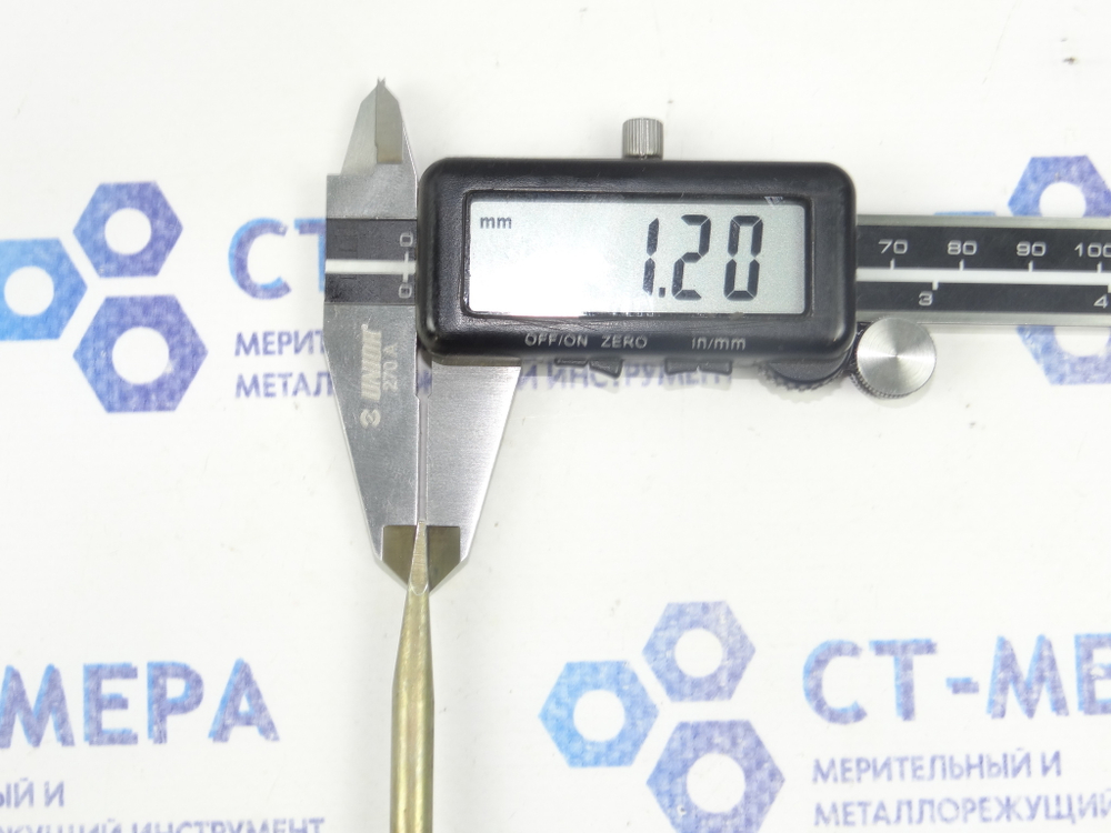Отвертка шлицевая плоская (минусовая) 250х7.6х1.2мм (Карболитовая ручка) СССР