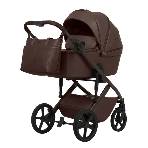 Коляска 2 в 1 SBL Dolce Dark Chocolate Leather