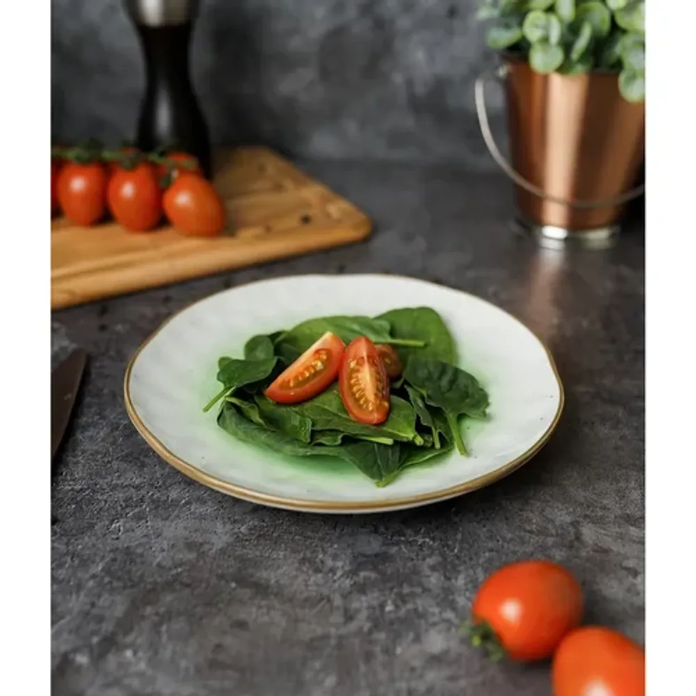 Тарелка d 21 см зеленая фарфор "The Sun Eco" P.L. Proff Cuisine [6]