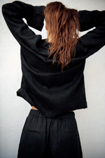 БРЮКИ БАРРЕЛ ИЗ 100% ЛЬНА — ZW COLLECTION — ZARA