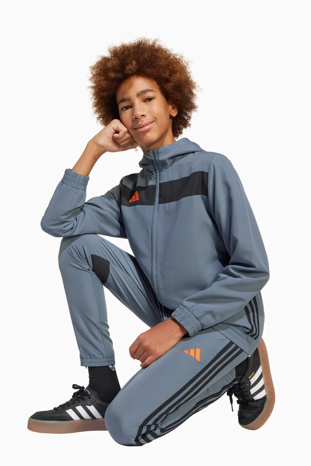 Кофта adidas Tiro 25 Essentials Woven Junior - серый