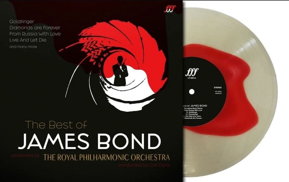 Royal Philharmonic Orchestra. The Best Of James Bond (Red in Cream LP). Новая запечатанная виниловая пластинка + Подарок. Музыка из кинофильмов Джеймс Бонд