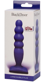 Анальный стимулятор Large Bubble Plug Blue (14,4 см , синий) (Цвет: синий)