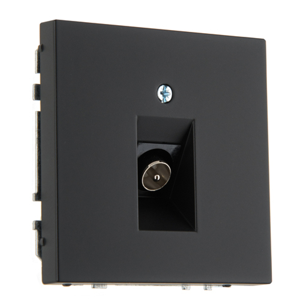 Розетка телевизионная LAVERO SUPERIOR 1033601011 чёрный матовый