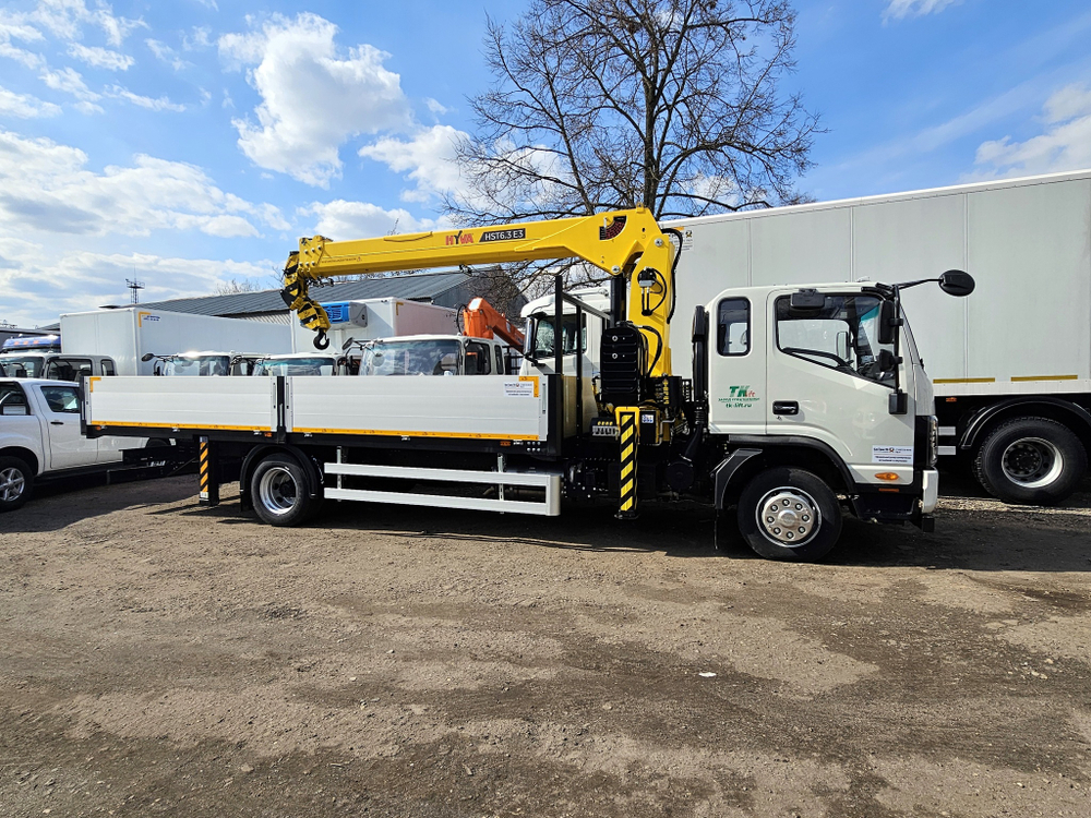JAC N120X бортовой с КМУ Hyva HST6.3E3