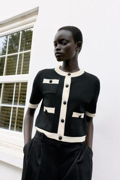 КАРДИГАН С КОРОТКИМИ РУКАВАМИ И КАРМАНАМИ — ZARA