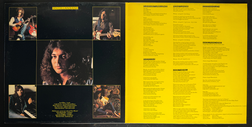 Ian Gillan Band ‎– Clear Air Turbulence (Англия 1977г.)