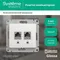 Розетка компьютерная RJ45 + RJ45 Cat 5e Systeme Electric Glossa Белый GSL000185KK