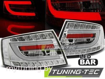 Задние фонари Audi A6 C6 chrome led