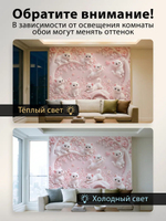 Фотообои детские для девочки 3d флизелиновые котики