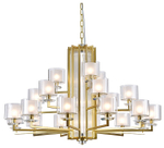 Подвесная люстра Newport ALEXANDRA 4412+6+3/C mat.gold