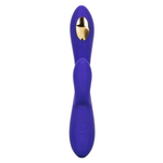 Фиолетовый вибратор с функцией электростимуляции Intimate E-Stimulator Dual Wand - 21,5 см. (Цвет: фиолетовый)