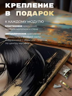 Картина Золотая маска интерьерная 50x70см 1шт.