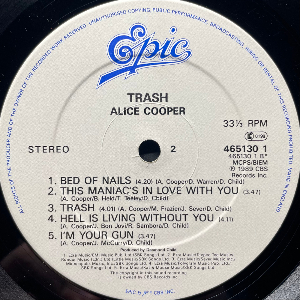 Alice Cooper – Trash (Англия 1989г.)
