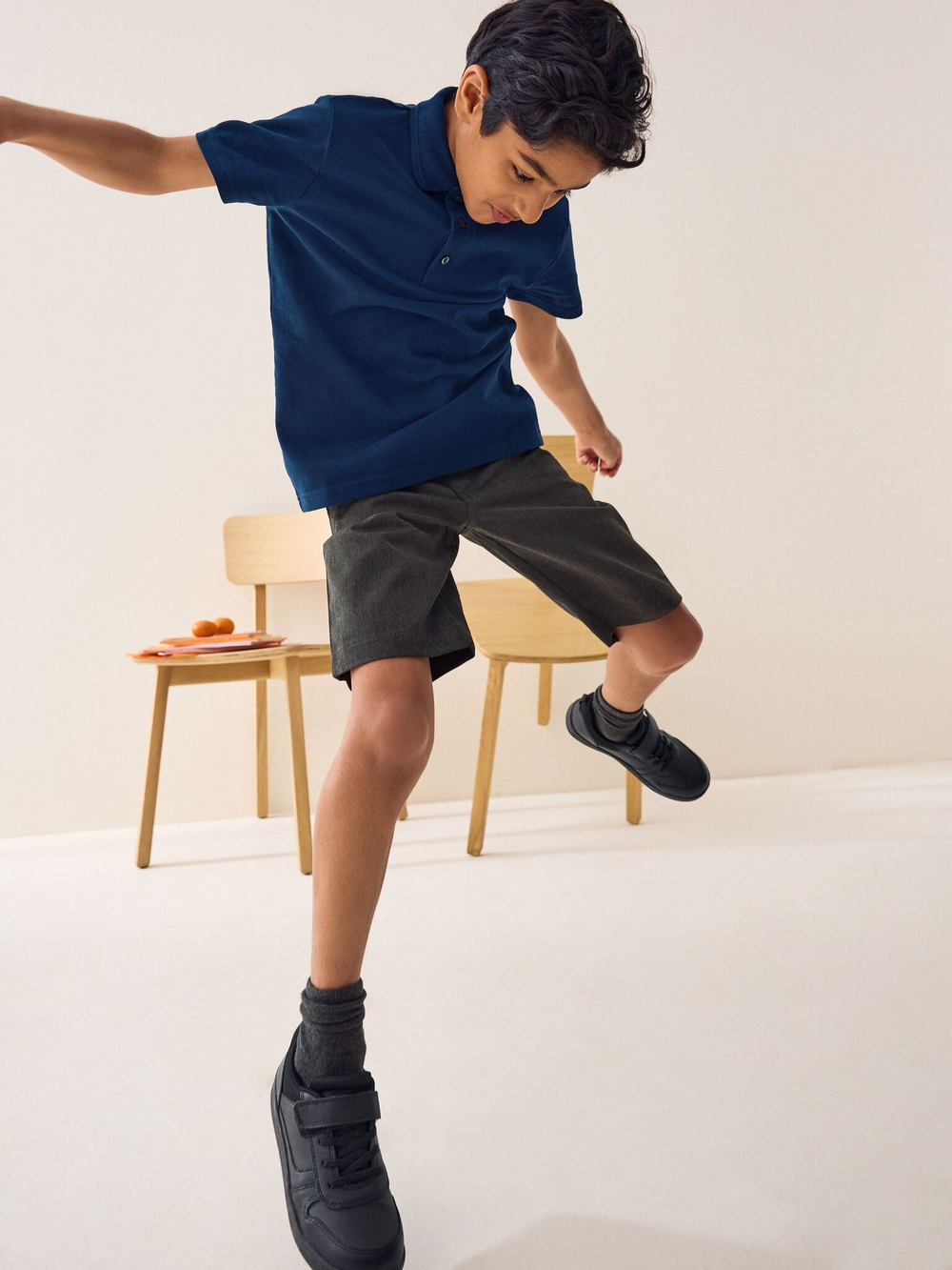 Шорты школьные для мальчика Next 784-015, Темно-серый