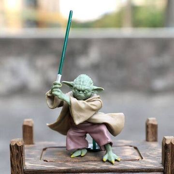 Фигурка STAR WARS Магистр Йода в боевой позе, 7 см (цветная коробка)