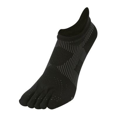 Носки для бега ультратонкие с пальцами RACER, METAX, черно-бордовые, 27-29см