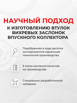 Ремкомплект (втулки) вихревых заслонок впускного коллектора Ford Focus (II) 2004-2011 (VZ1)