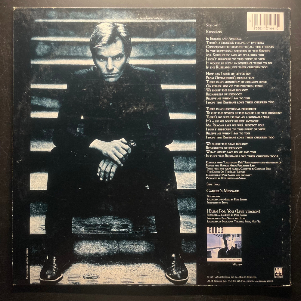 Sting ‎– Russians (США 1985г.) EP