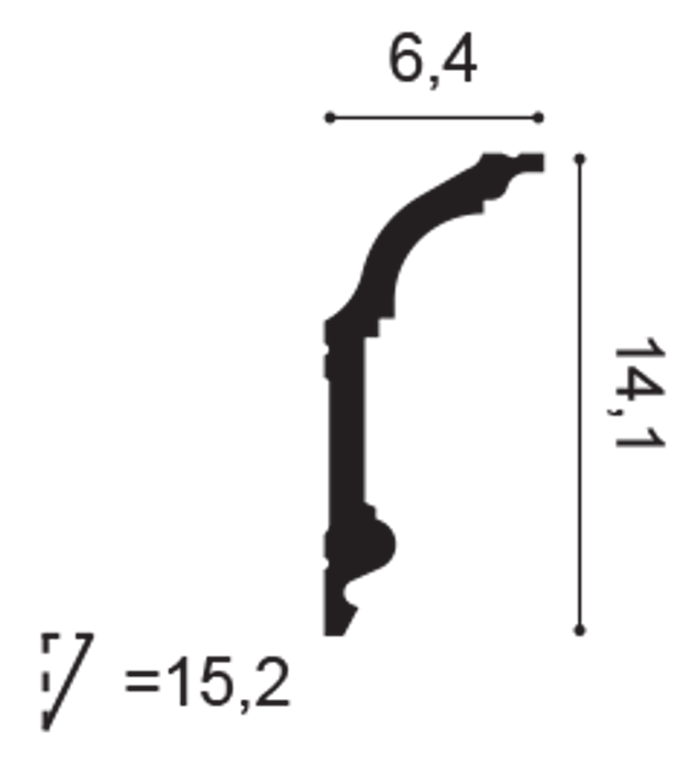 Карниз потолочный C339
