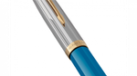 Перьевая ручка Parker 51 Premium Turquoise GT перо; M/F, чернила: Black,Blue, в подарочной упаковке.