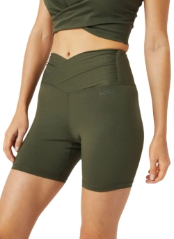 Женские теннисные шорты Bj_rn Borg Studio Cross Shorts - olive night