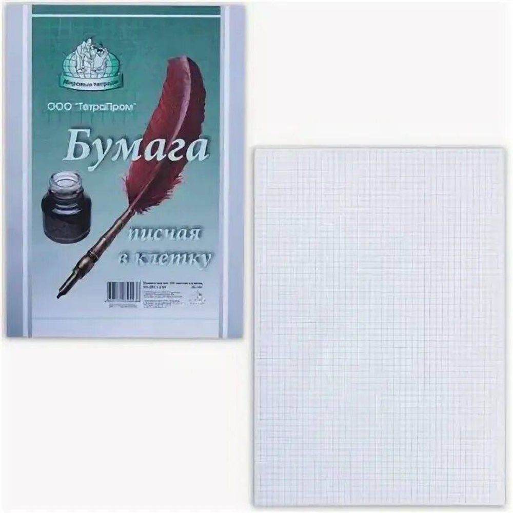 Бумага пис. в клетку P55 100л,ш/к БПК-А4-100,90936 *30 5408 199.57