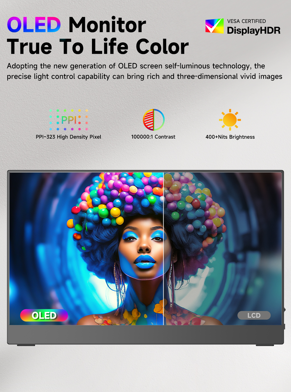 13.3" Портативный монитор UPERFECT O2 Lite 4К 3840x2160, 60 Гц, OLED