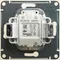 Выключатель двухклавишный с подсветкой Systeme Electric Glossa Перламутр GSL000653