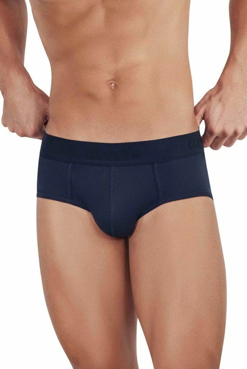 Черные мужские трусы-брифы в рубчик Heavenly Piping Brief (Размер: S) (Цвет: черный)