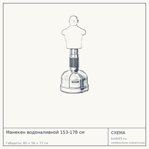 Манекен водоналивной 153-178 см — от 30 000 ₽