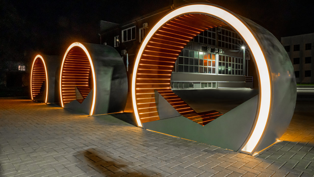 Светящаяся скамейка «Circle»