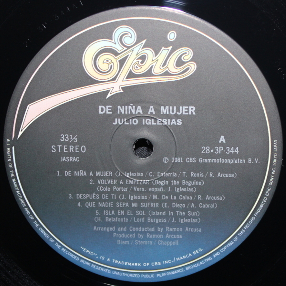 Julio Iglesias / De Niña A Mujer (LP)
