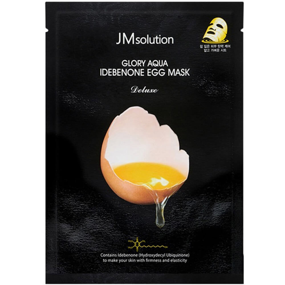 Маска тканевая яичная с идебеноном JMsolution Glory Aqua Idebenone Egg Mask,30 мл