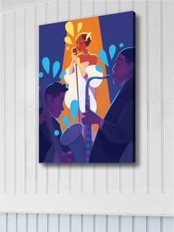 Картина Розовый рок-н-ролл модульная 50x70см 1шт.