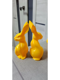 Декоративная фигурка Зайка. Жёнетлтый